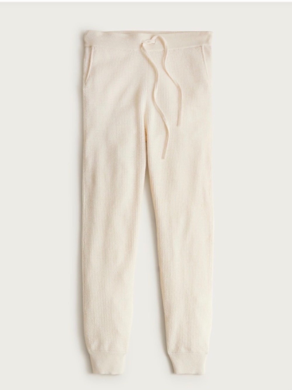 Jcrew Cashmere waffle-knit jogger pant